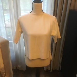 Worth NY, size 4 Ivory Double Faced mod top